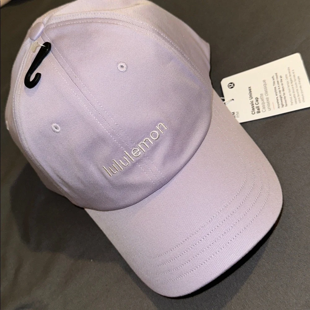 Lululemon Classic Ballcap Printed Logo Lilac Brand New Unisex NWT AUTH Purple